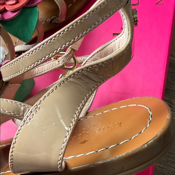 Kate Spade Columbus Floral Embellished Gladiator Sandals - Size 8.5 - Picture 8 of 9